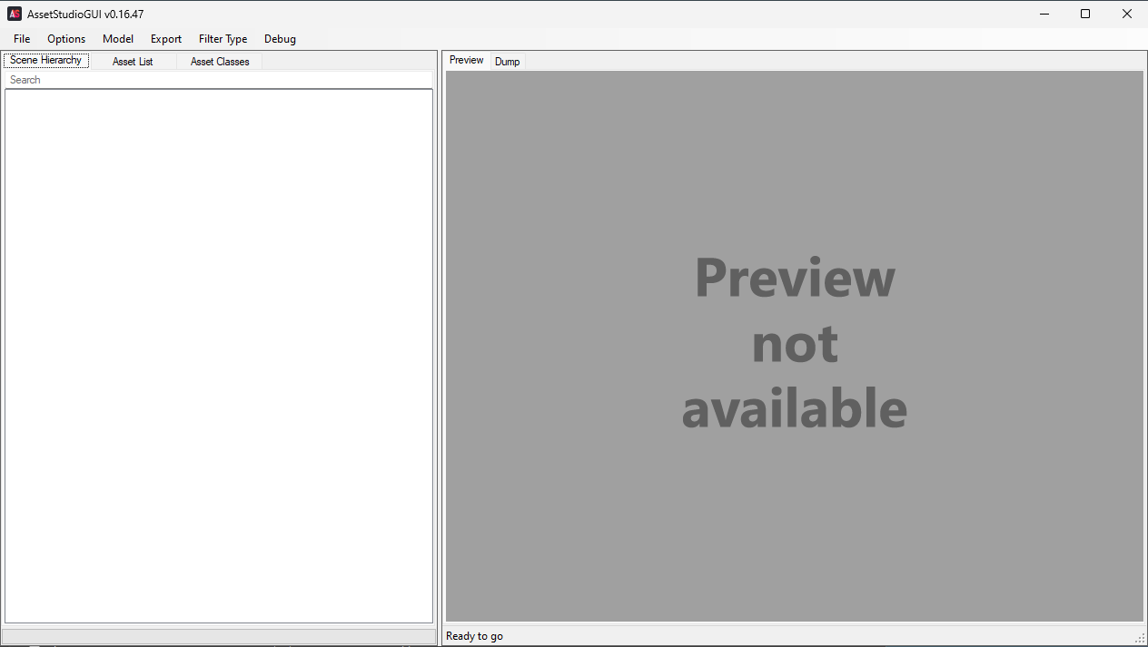 Figure 6: Illustrates the interface of AssetStudioGUI