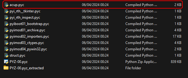Figure 6: Represents the file selected for analysis