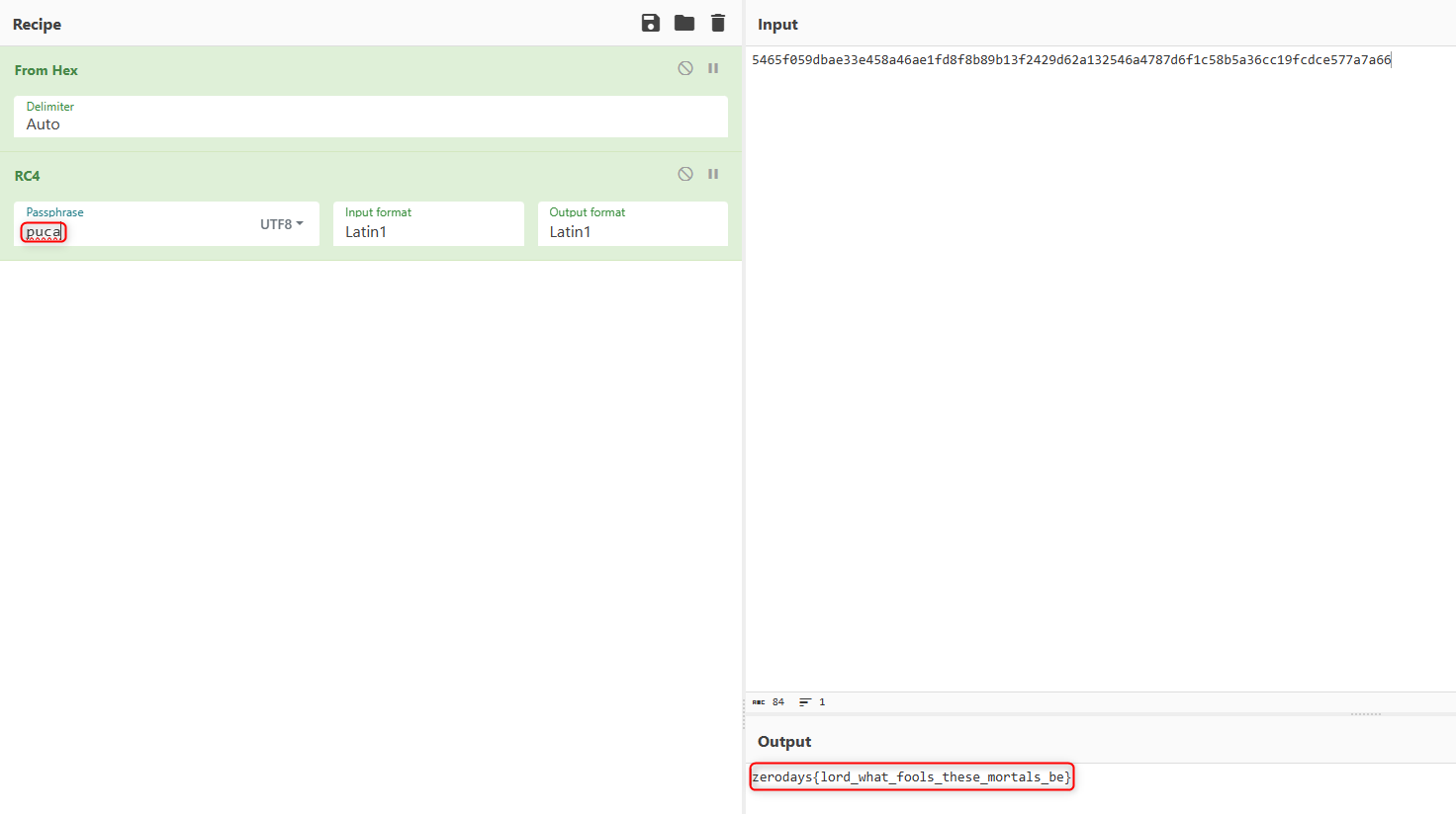 Figure 10: Displays the output flag