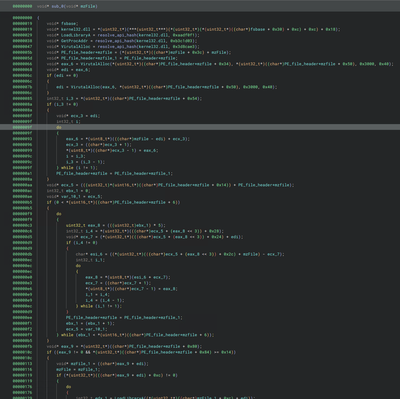 Figure 14: Depicts an endeavor to analyze the shellcode statically