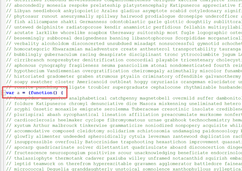 Figure 8: Illustrates sections of the JavaScript (JS) file with uncommented code