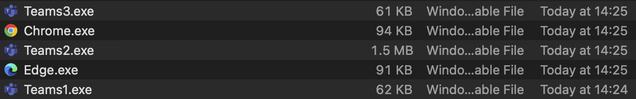 Figure 4: Depicts malicious executables I analysed that are associated with the same signer